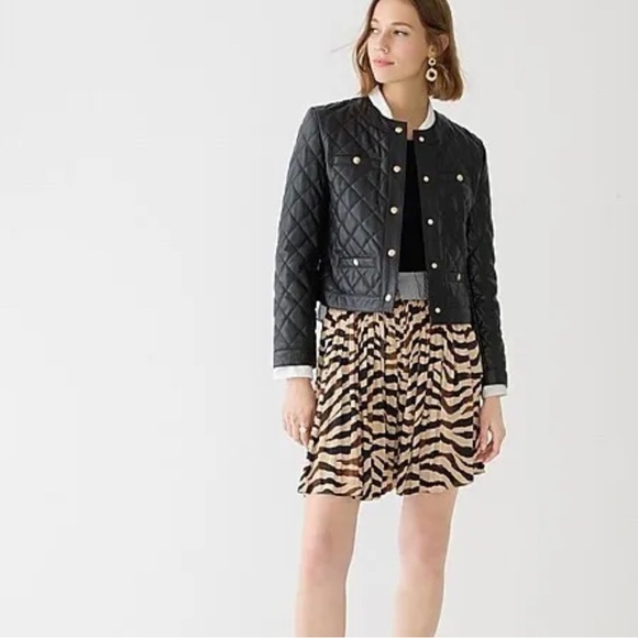 J. Crew Dresses & Skirts - J. Crew Zebra Print Skirt in Black and Tan